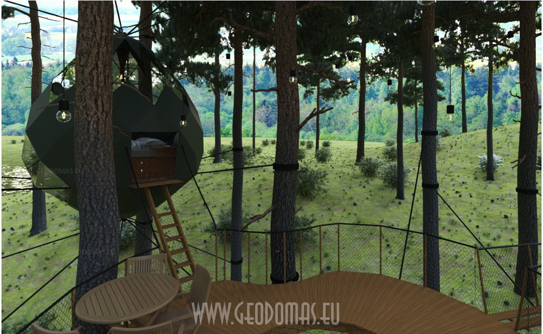 7m2 Ø3m Crystal Dome for Wild Nature | Treehouse Village