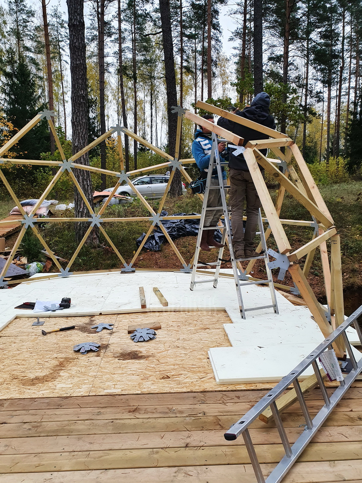 20m2 Glamping Kupolas Ø5m | Ekologinė bendruomenė, GLAMPINGLITHUANIA
