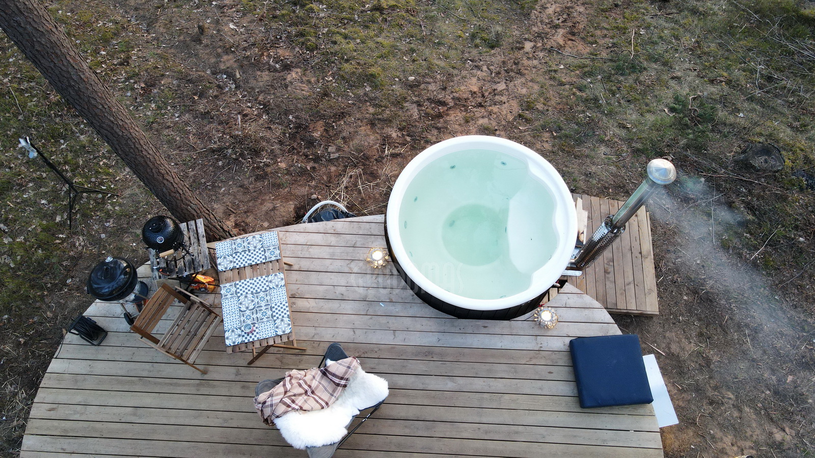 20m2 Glamping Kupolas Ø5m | Ekologinė bendruomenė, GLAMPINGLITHUANIA