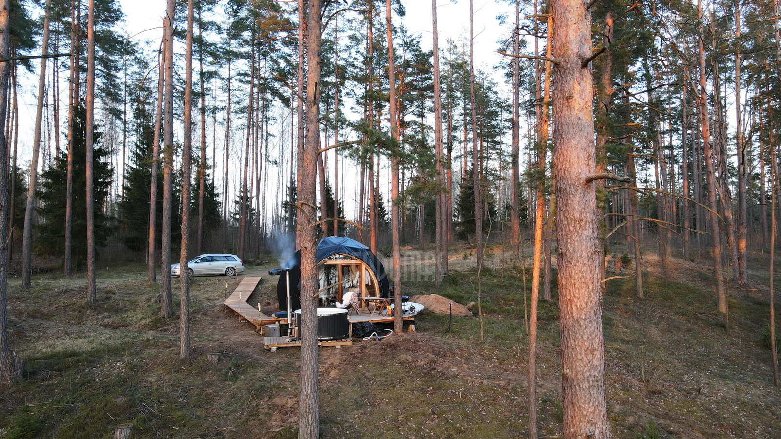 20m2 Glamping Kupolas Ø5m | Ekologinė bendruomenė, GLAMPINGLITHUANIA