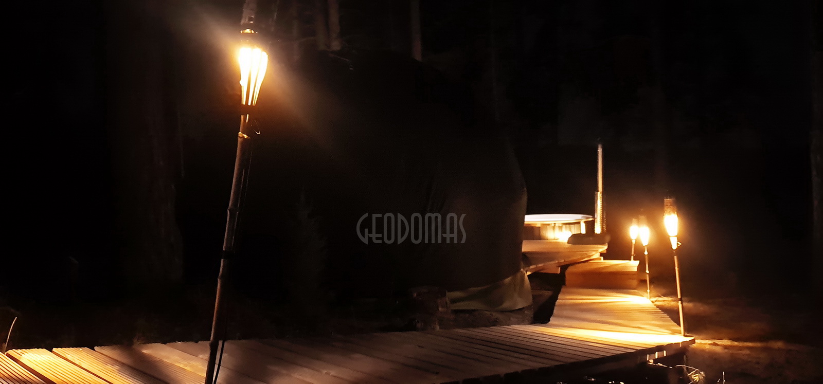 20m2 Glamping Kupolas Ø5m | Ekologinė bendruomenė, GLAMPINGLITHUANIA