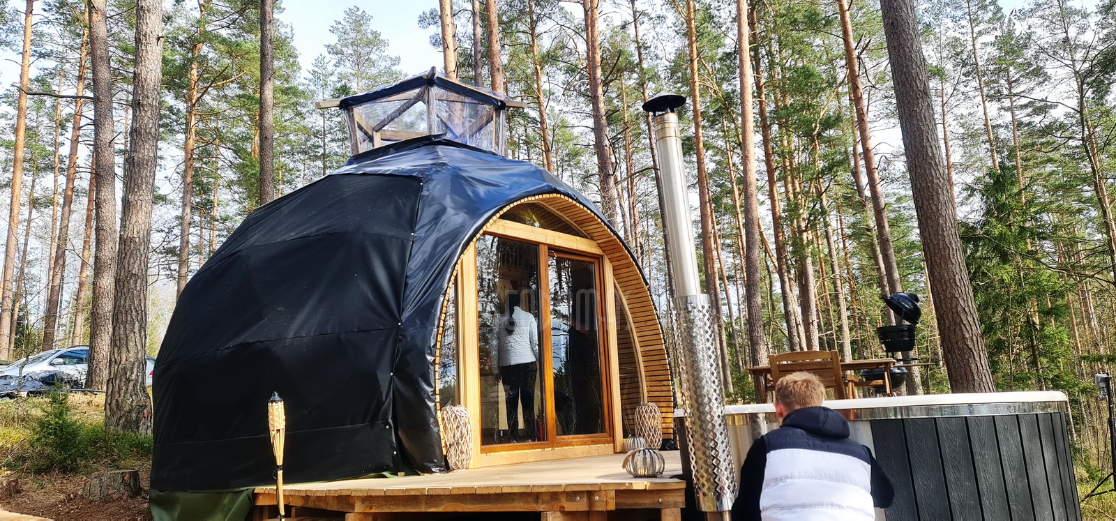 20m2 Glamping Kupolas Ø5m | Ekologinė bendruomenė, GLAMPINGLITHUANIA