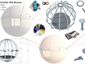 4m2 COCOON TREE Ø2,3m H4m | BASIC SET