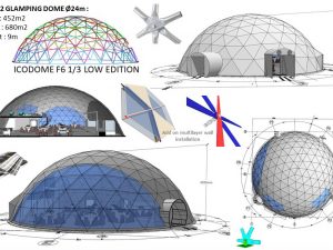 452m2 GLAMPING Ø24m ICO F6 H9m