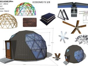 28m2 HOME-SAUNA KIT Ø6m F4 H3,65m