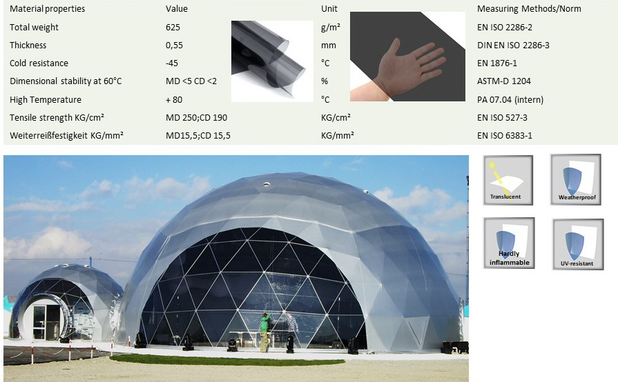 Ø20m F6 H10m 314m2 Glamping Dome1 Ø20m F6 H10m 314m2 Glamping Dome1
