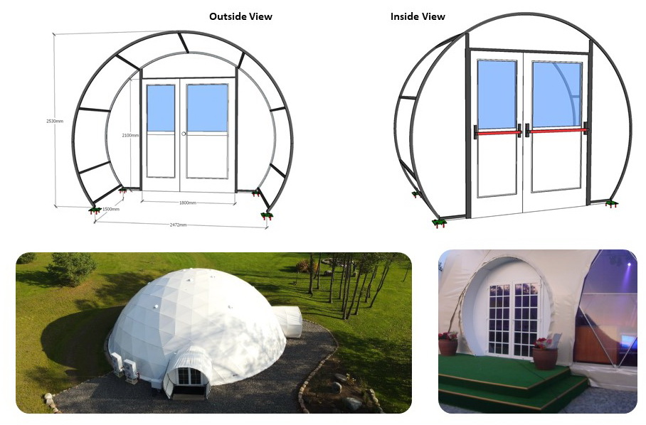 Ø20m F6 H10m 314m2 Glamping Dome3 Ø20m F6 H10m 314m2 Glamping Dome3