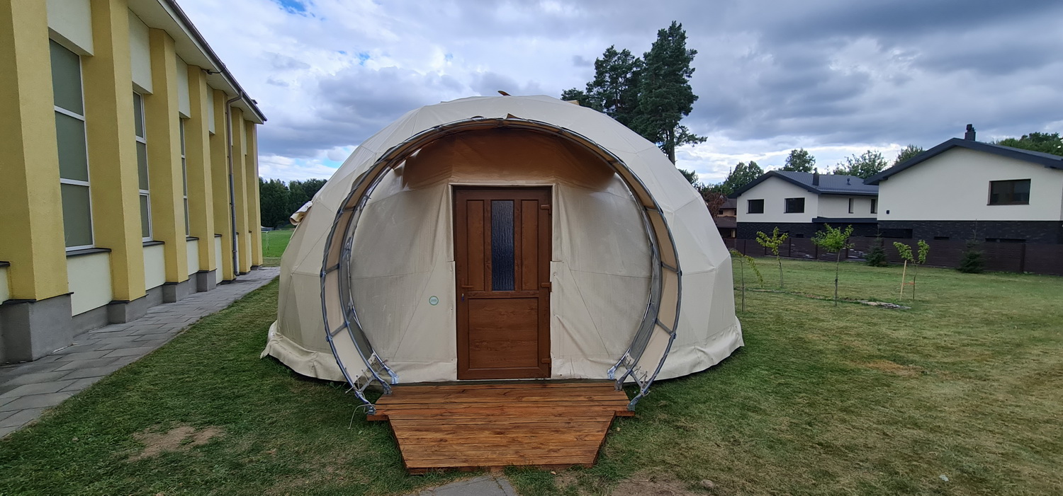 50m2 Mobile school Room Ø8m | Avizieniu High School