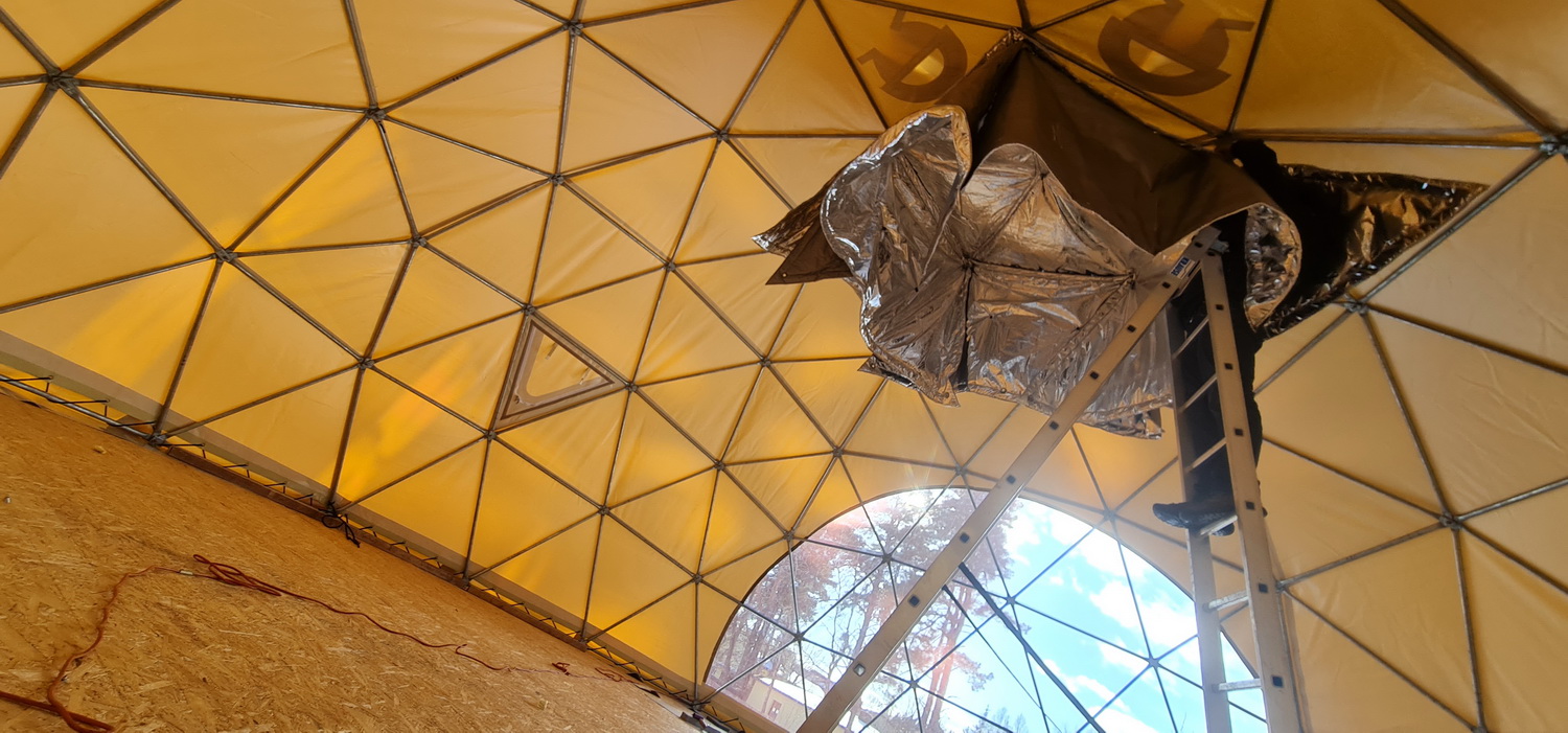 50m2 Mobile school Room Ø8m | Avizieniu High School