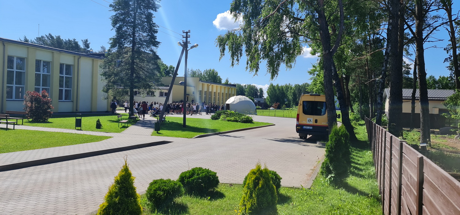 50m2 Mobile school Room Ø8m | Avizieniu High School