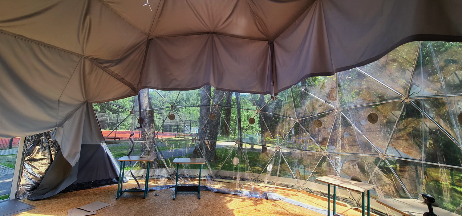 50m2 Mobile school Room Ø8m | Suderves Primary School