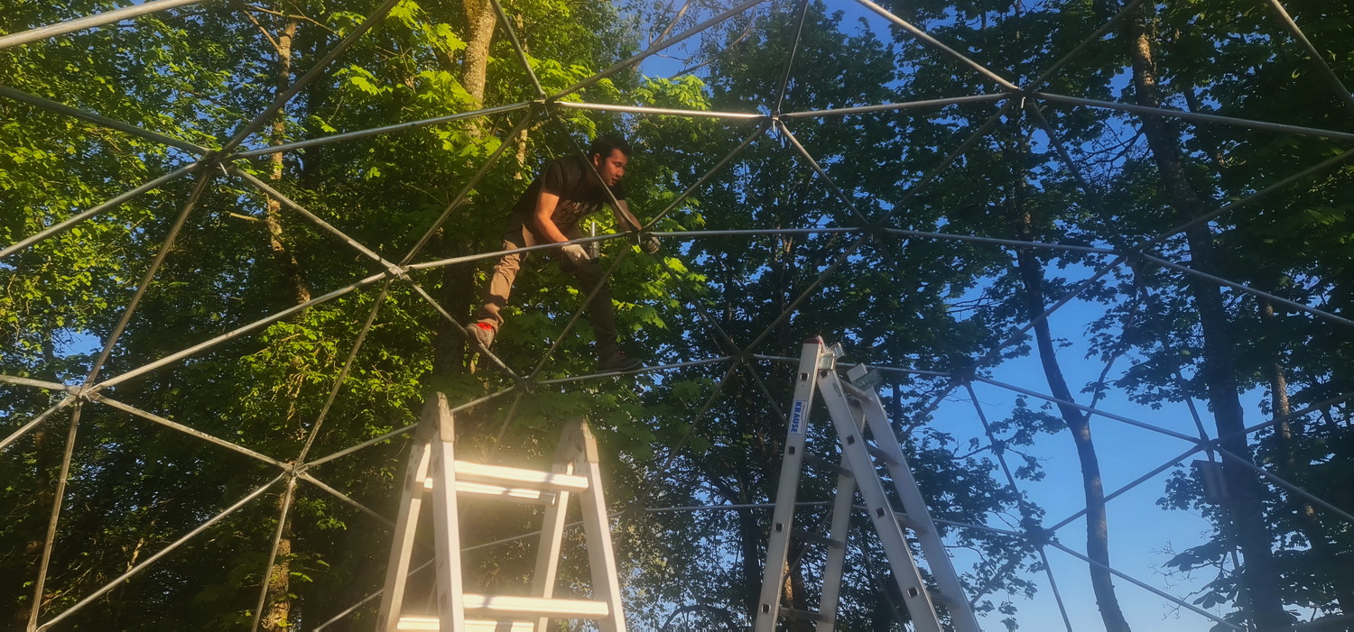 50m2 Mobile school Room Ø8m | Suderves Primary School