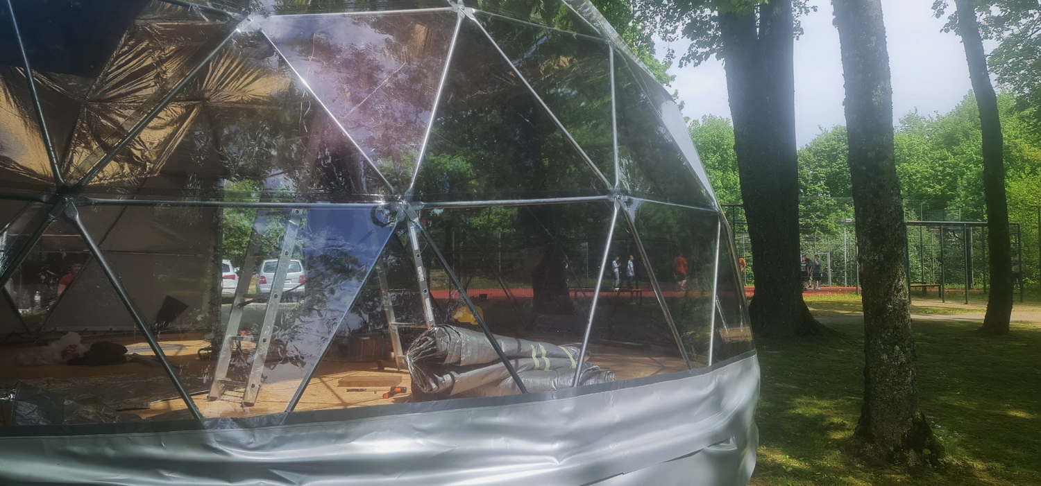 50m2 Mobile school Room Ø8m | Suderves Primary School