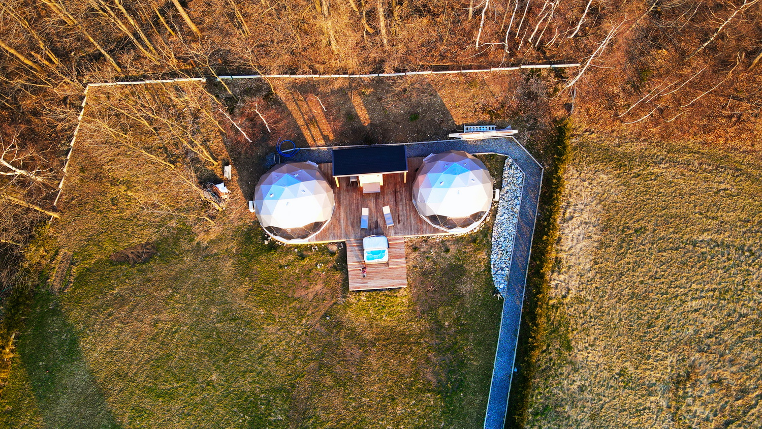 35m² BESKID GLAMP Glamping Kupolai Ø6,7m | Jaworze Kalnai, Lenkija