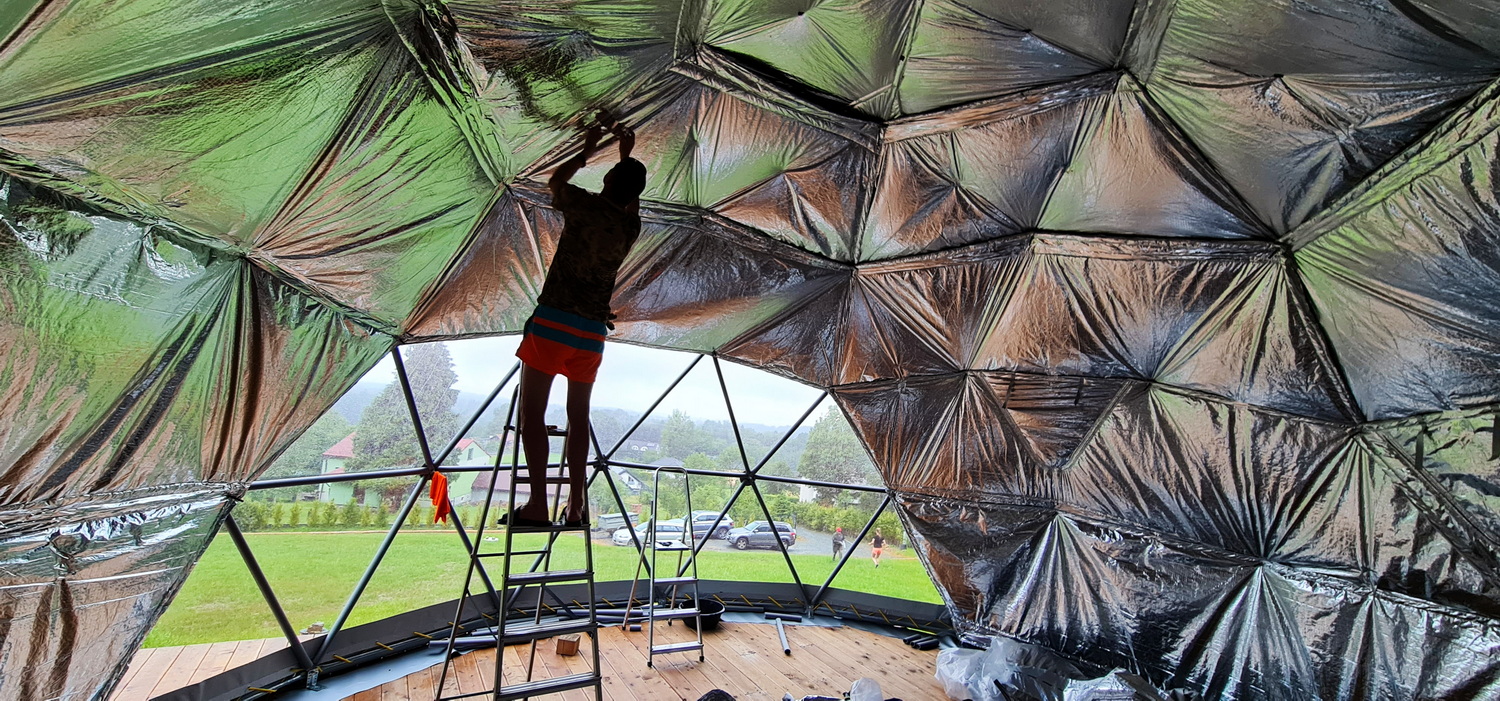 35m² BESKID GLAMP Glamping Kupolai Ø6,7m | Jaworze Kalnai, Lenkija
