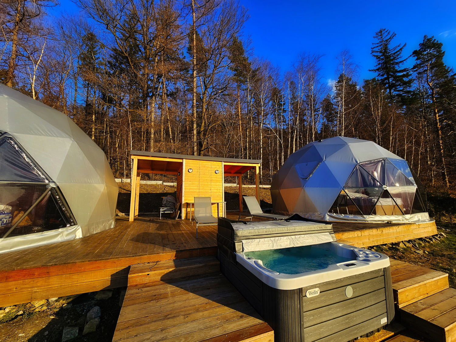 35m² BESKID GLAMP Glamping Kupolai Ø6,7m | Jaworze Kalnai, Lenkija