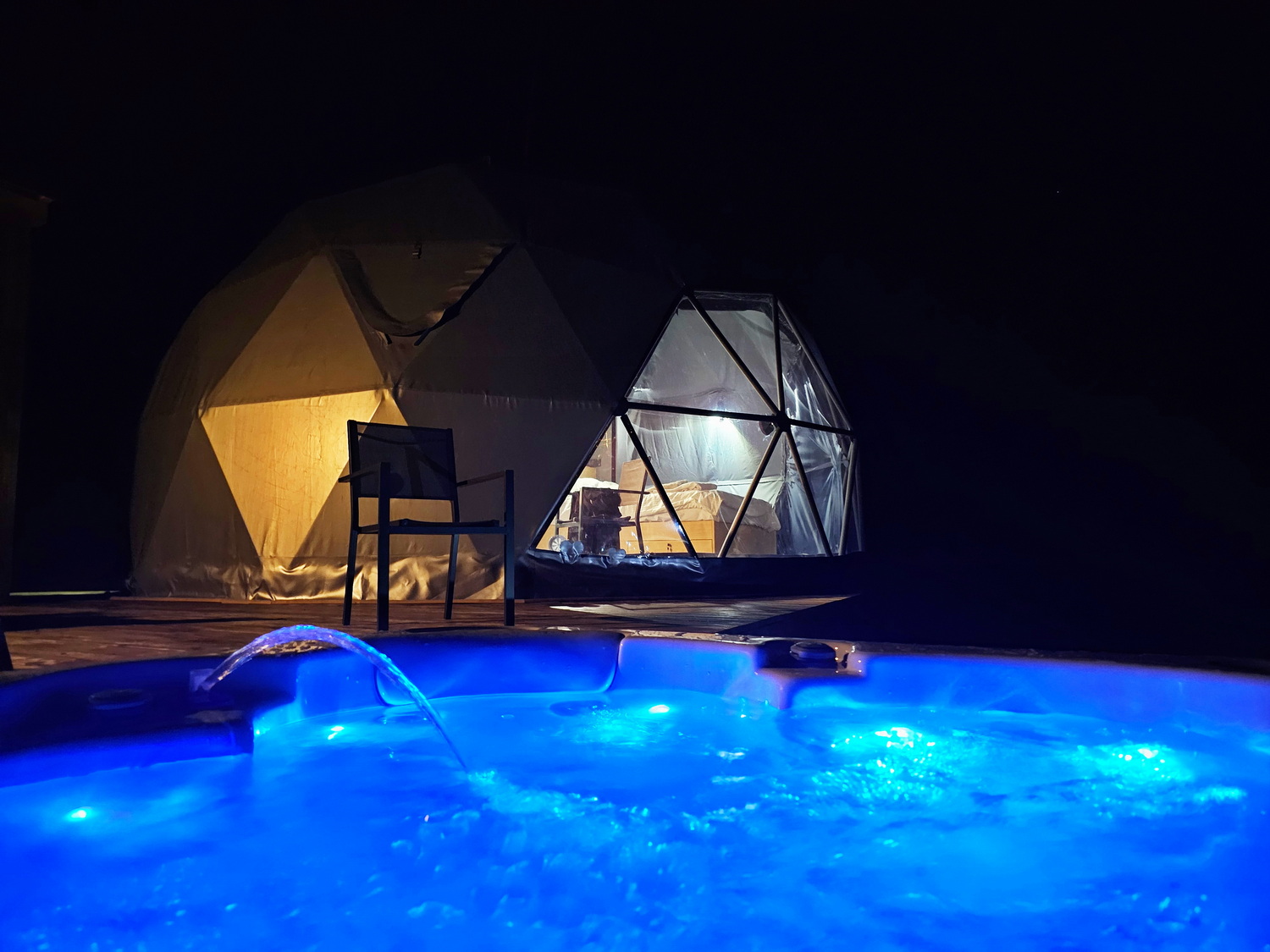 35m² BESKID GLAMP Glamping Kupolai Ø6,7m | Jaworze Kalnai, Lenkija
