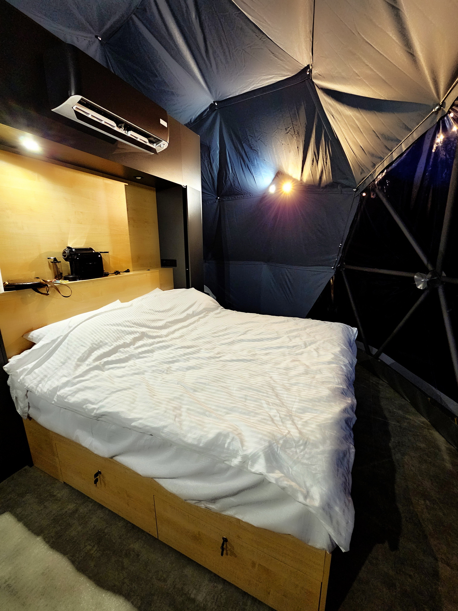 35m² BESKID GLAMP Glamping Kupolai Ø6,7m | Jaworze Kalnai, Lenkija