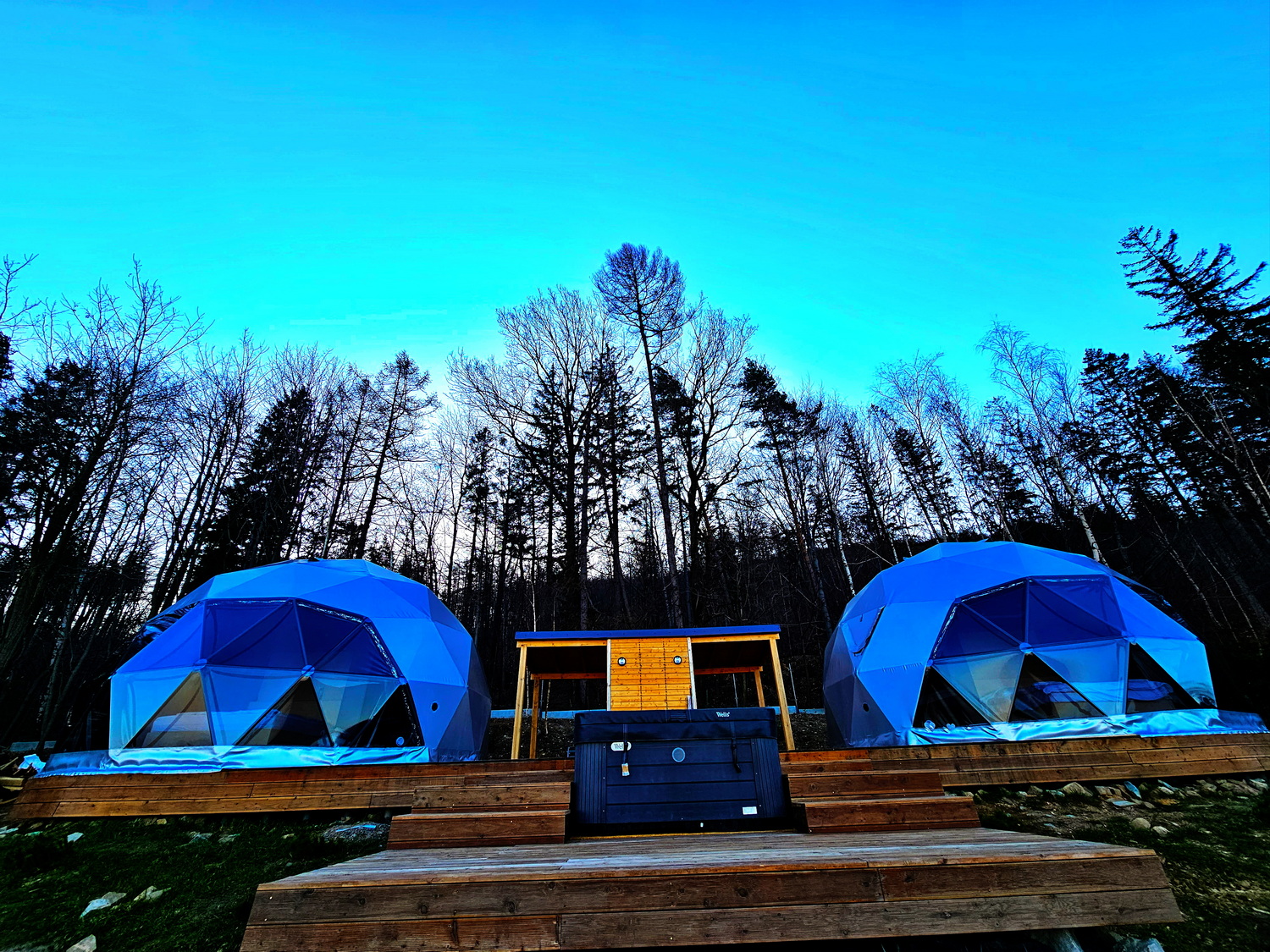 35m² BESKID GLAMP Glamping Kupolai Ø6,7m | Jaworze Kalnai, Lenkija