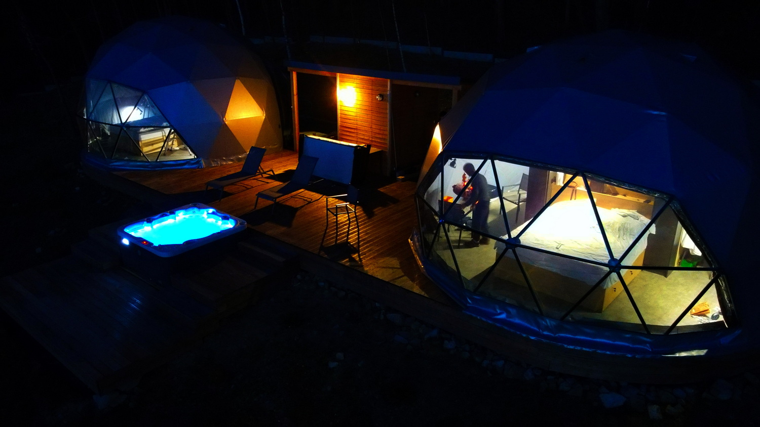 35m² BESKID GLAMP Glamping Kupolai Ø6,7m | Jaworze Kalnai, Lenkija