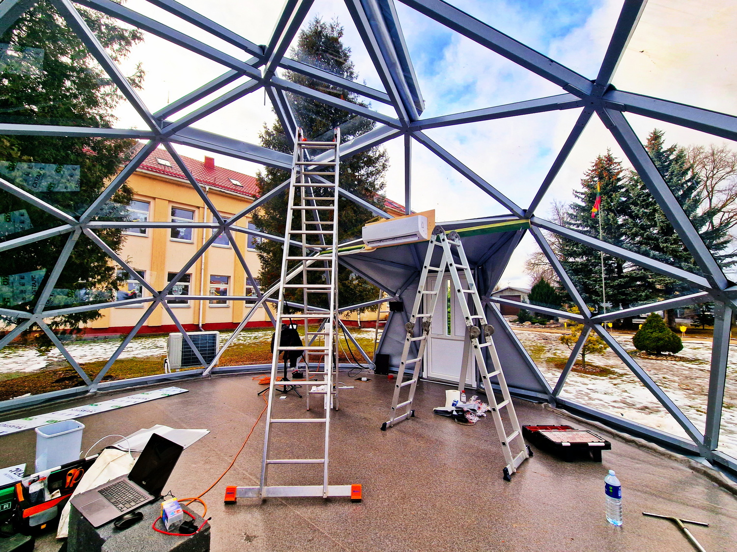 50m2 Glazed School Room Ø8m | Pasvalys basic school