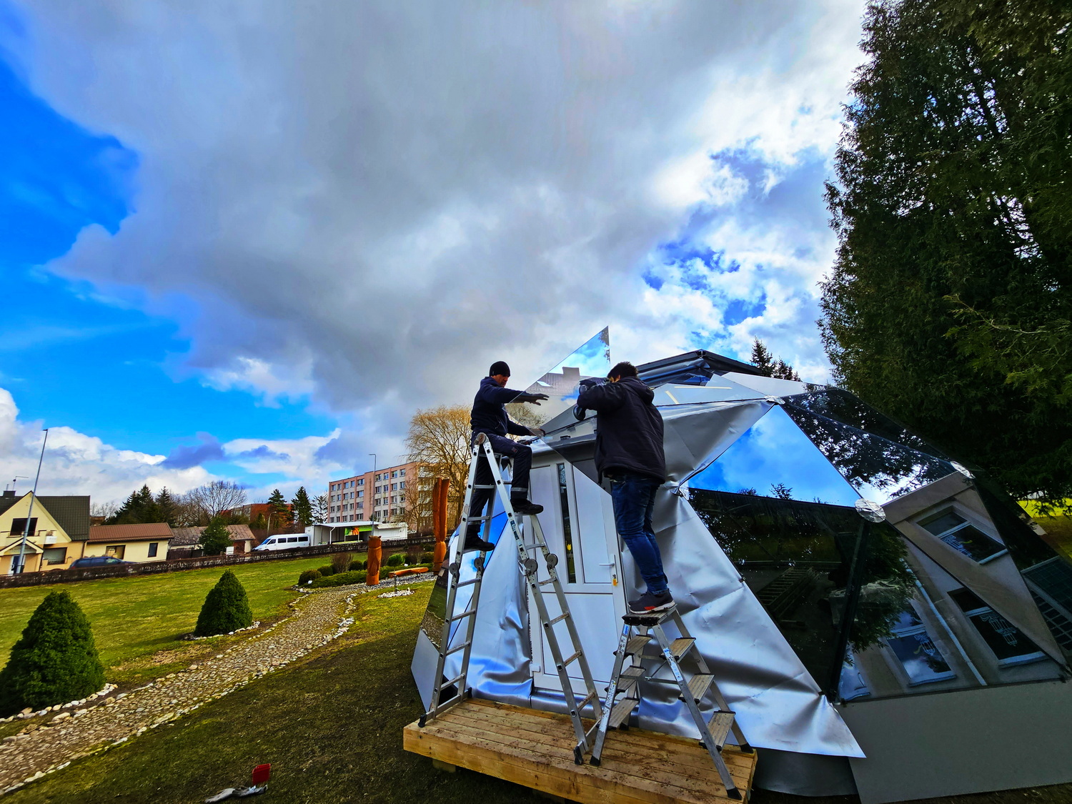 50m2 Glazed School Room Ø8m | Pasvalys basic school