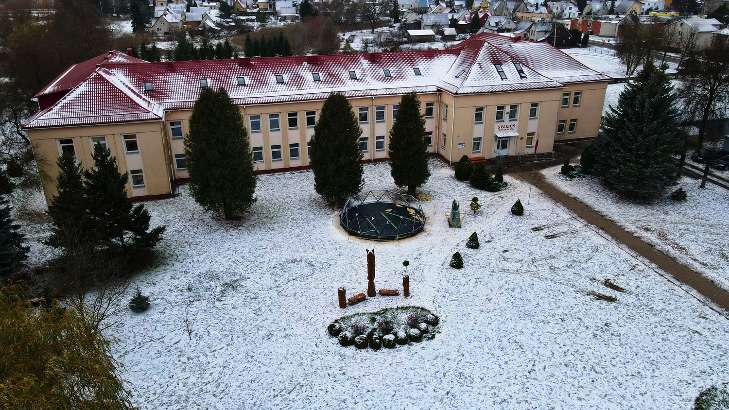 50m2 Glazed School Room Ø8m | Pasvalys basic school