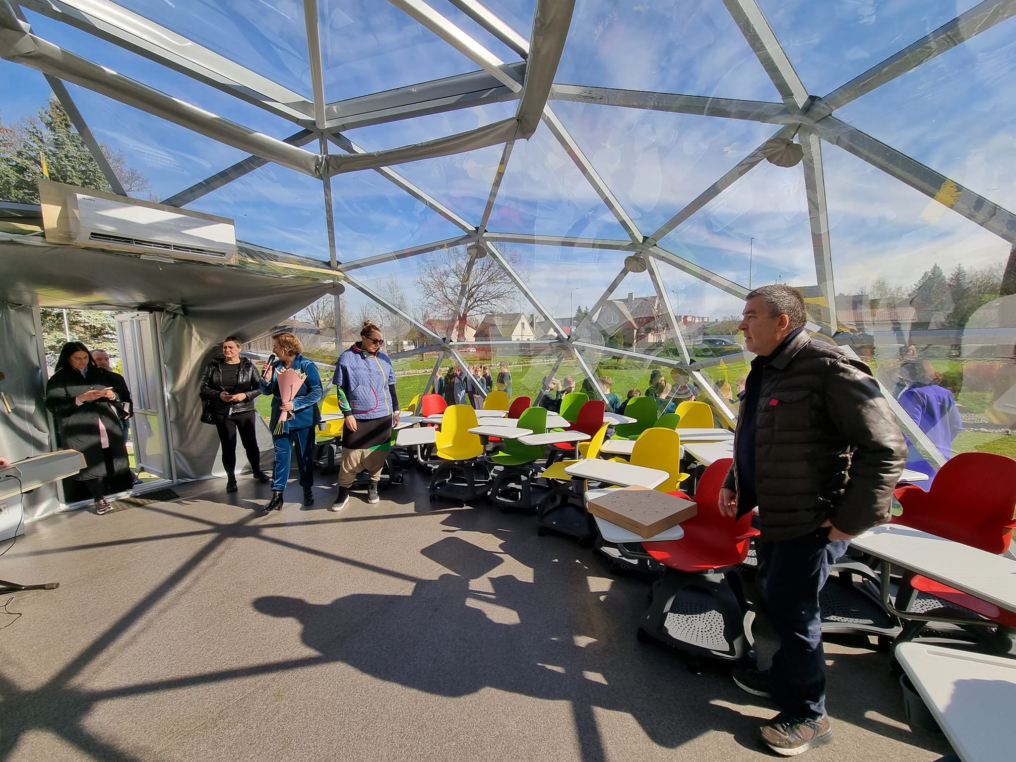 50m2 Glazed School Room Ø8m | Pasvalys basic school