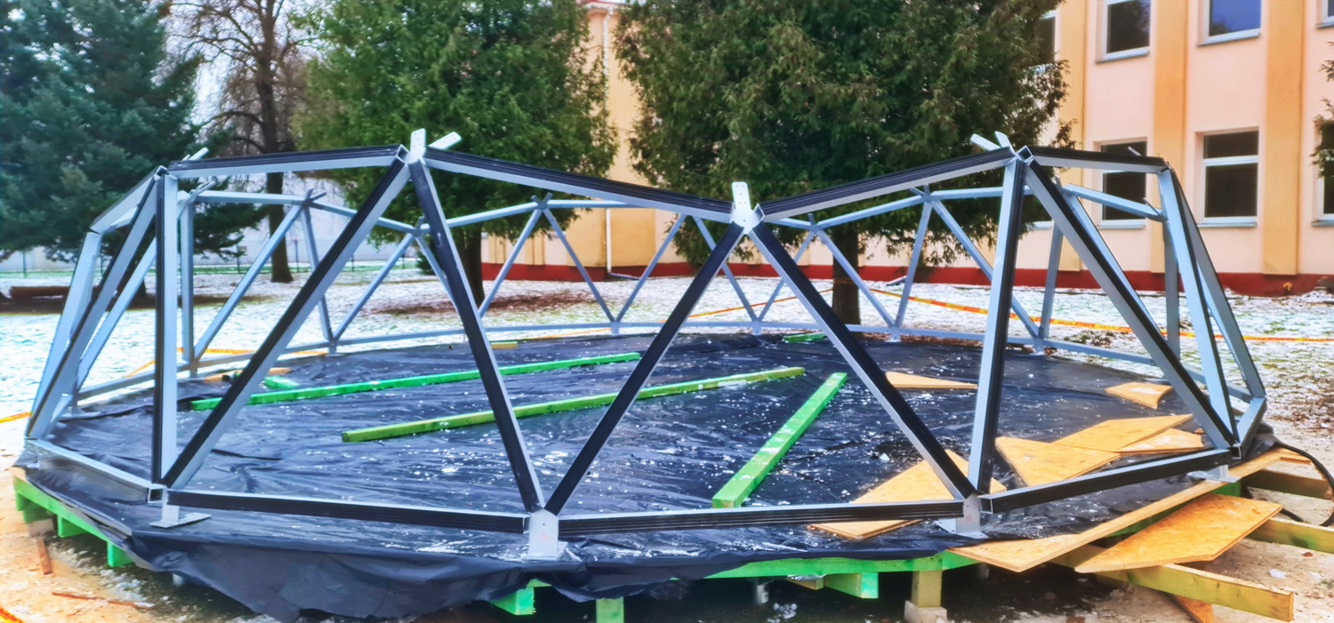 50m2 Glazed School Room Ø8m | Pasvalys basic school