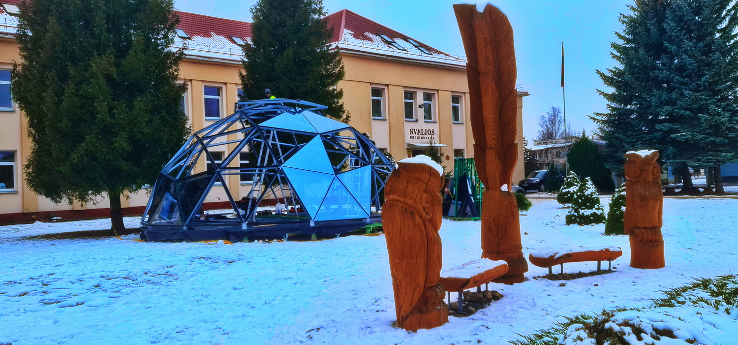 50m2 Glazed School Room Ø8m | Pasvalys basic school