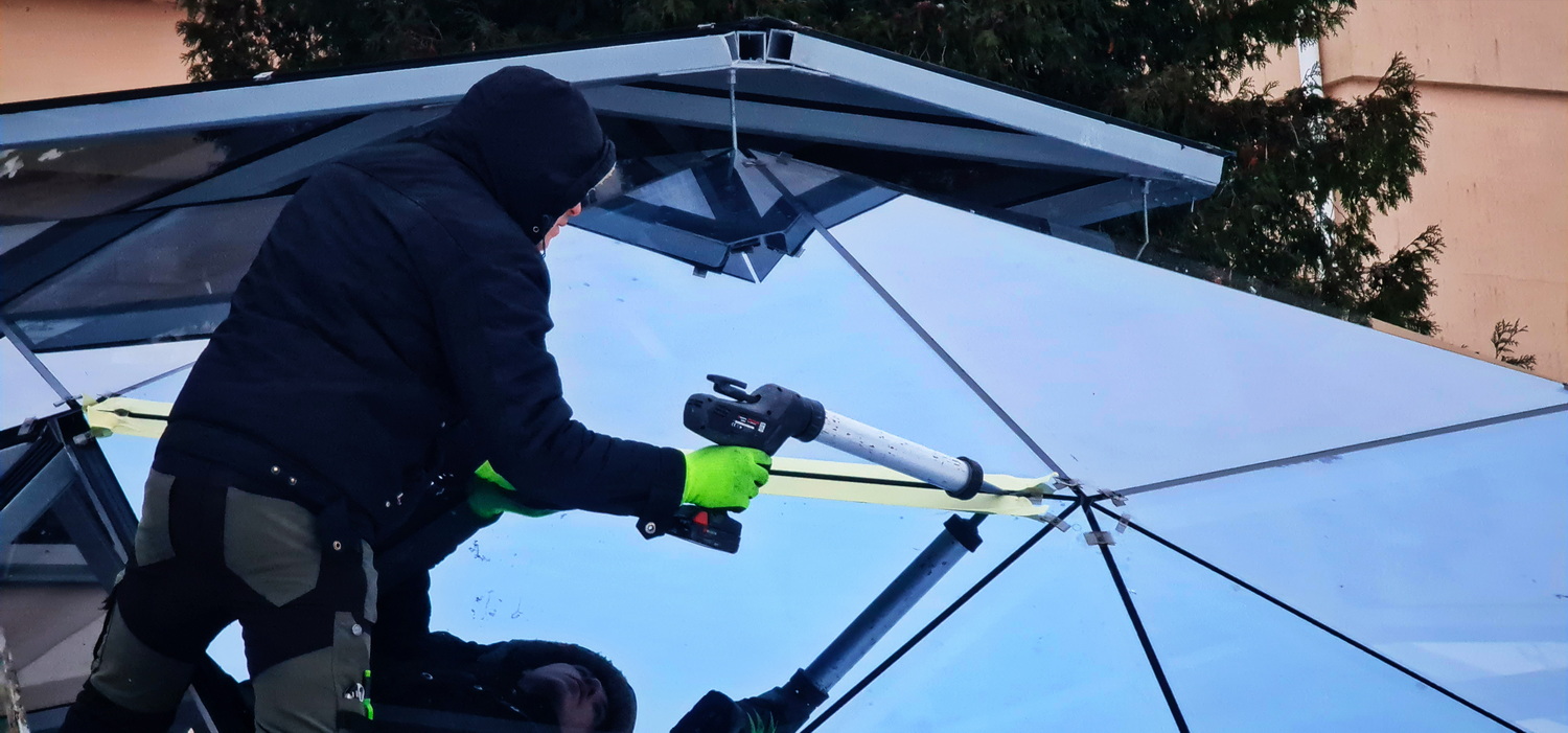 50m2 Glazed School Room Ø8m | Pasvalys basic school