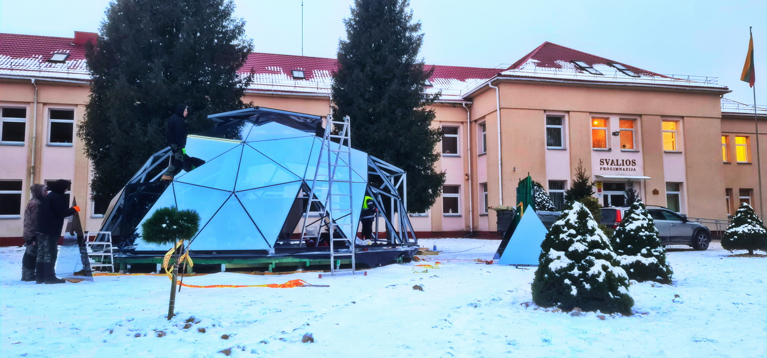 50m2 Glazed School Room Ø8m | Pasvalys basic school