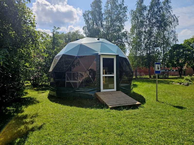 28m2 Lauko Pavėsinės Ø6m kupolai | 13 kupolų Alytaus Darželiams