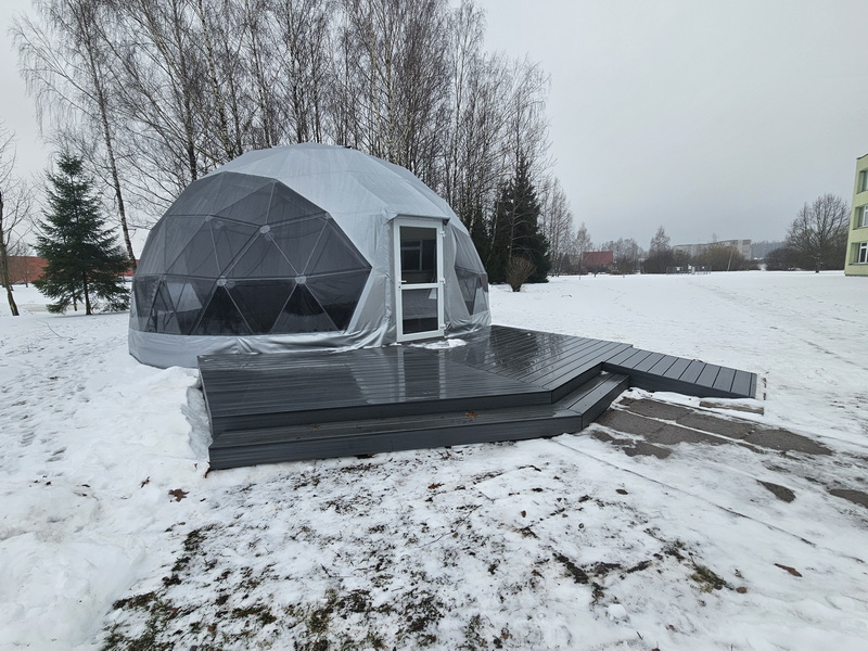 50m2 Dome Room Ø8m | Vaclovos Giržads pro-gymnasium in Kaišiadori