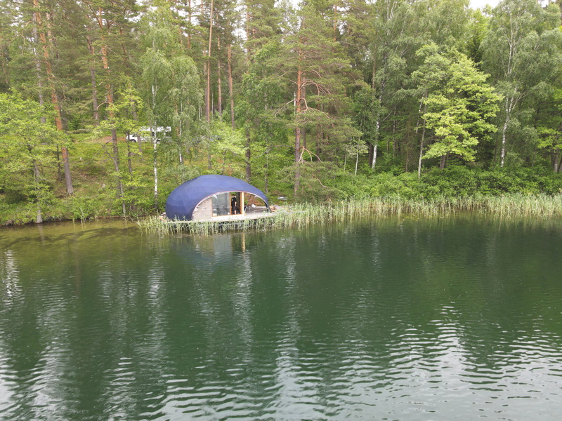 32m² Pramoginis Glamping Laivas Ø8m | Pasimėgaukite ežerų ir jų salų grožiu, Lakajai LT