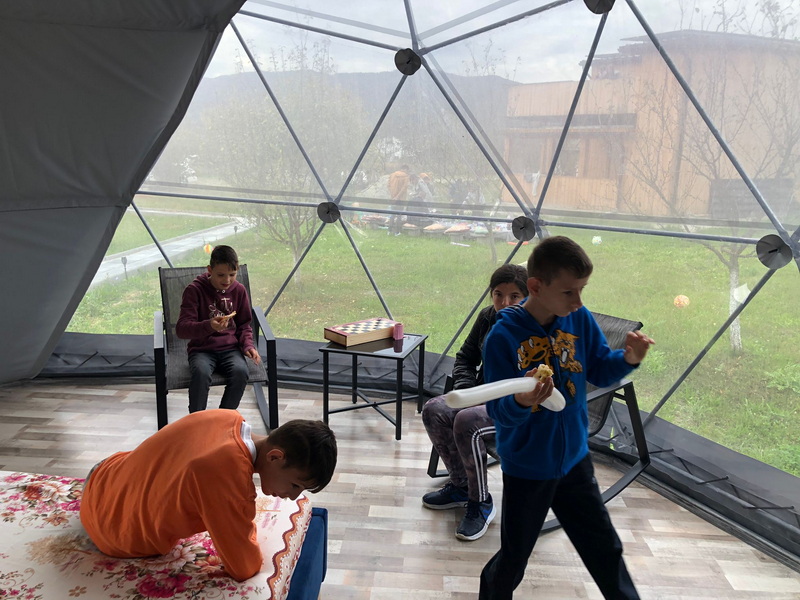 35m² x4 Glamping Kupolai Ø6,7m | Jiblea Veche, Rumunija